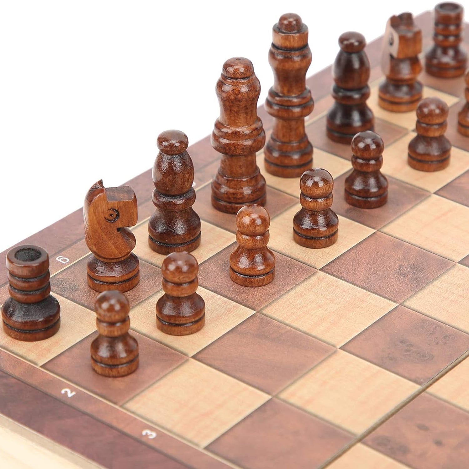 Foldable Wooden Chess Board Set Foldable Wooden Chess Board Set